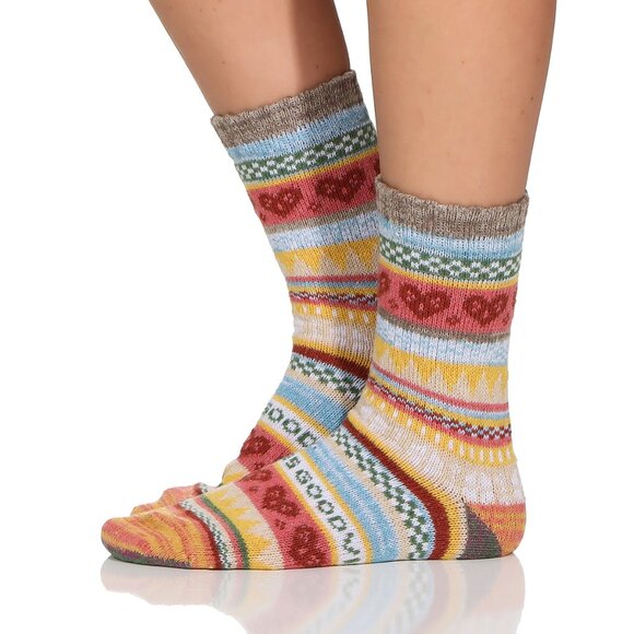 6 Pairs Wollsocken Wool Socks Winter Warm Thermal Women's Size 9-11 - Picture 8 of 12